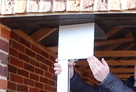 Beneath Lintel: top box sits below the lintel, visible on the face of the opening
