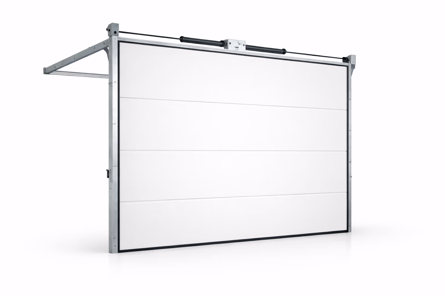 L-Ribbed sectional garage door