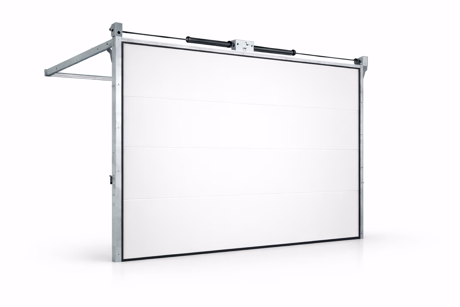 Smooth sectional garage door