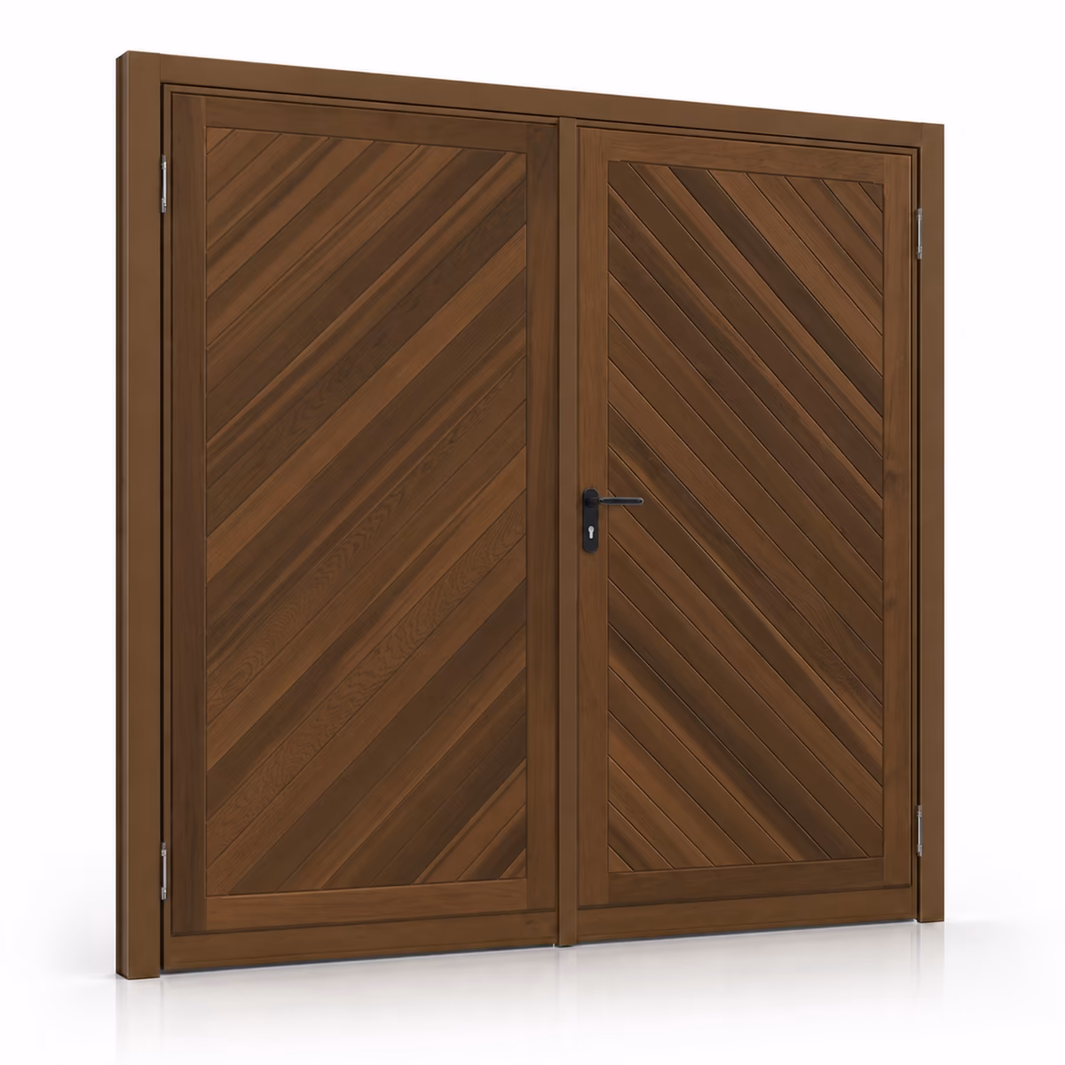 Garador Chevron timber side hinged garage door