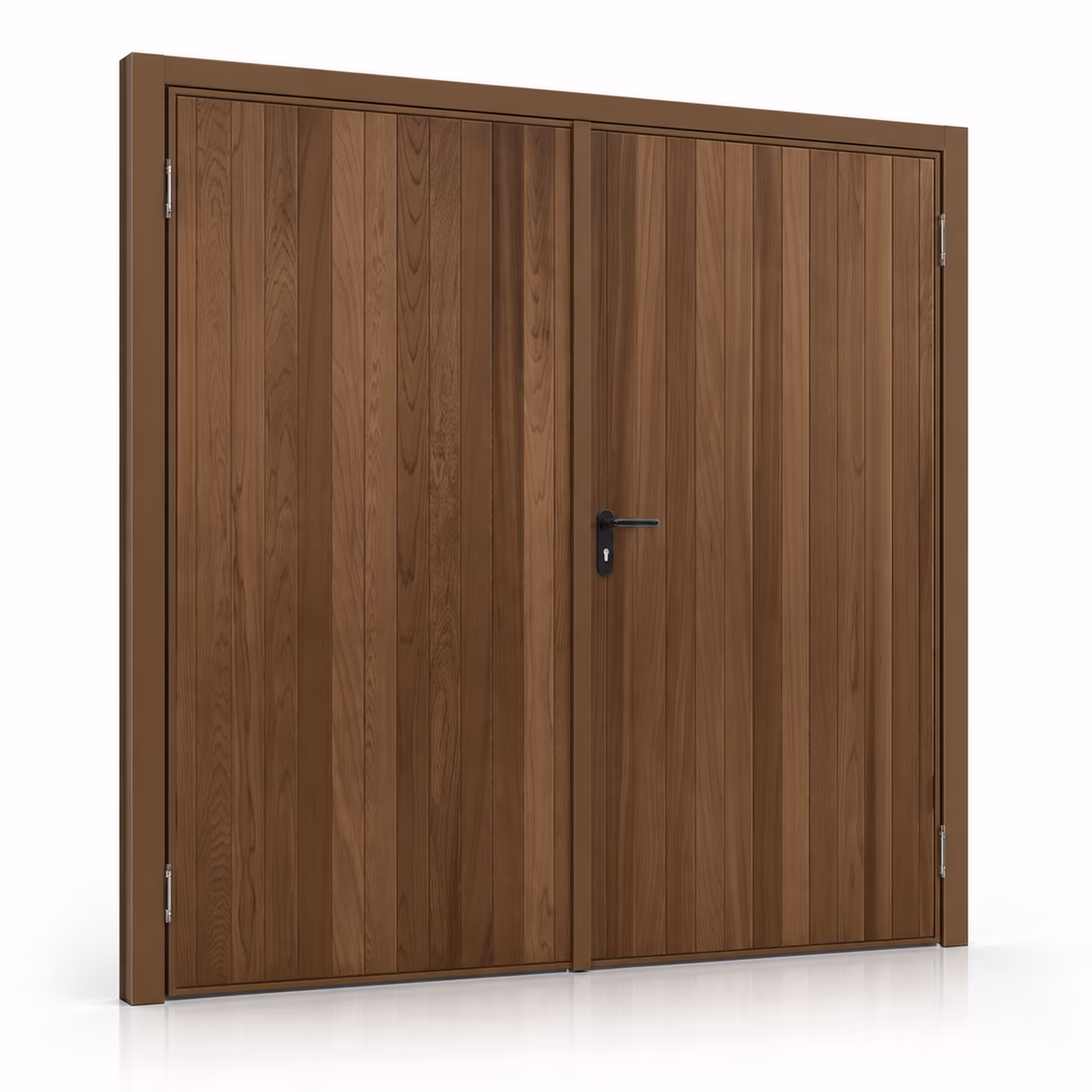 Garador Vertical timber side hinged garage door